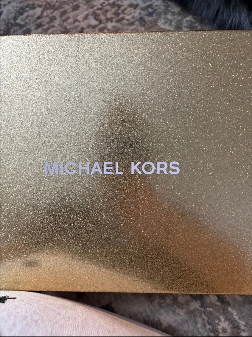 Michael Kors Brown Leather Crossbody with Branded Canvas Strap